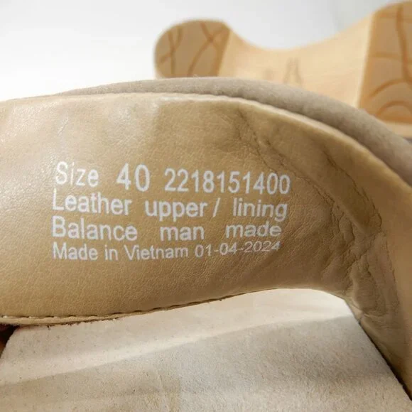 DANSKO Lucia Slingback Clog Pumps Shoes Size 40 9.5 10 Taupe Nubuck NEW $159 - Picture 12 of 14